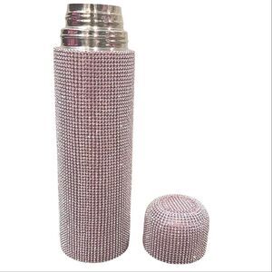 Gibson Home 25oz Insulated Rhinestone Pink Thermal Bottle w/Lid